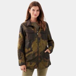 Martha Stewart Women's Green and Brown Utility Jacket